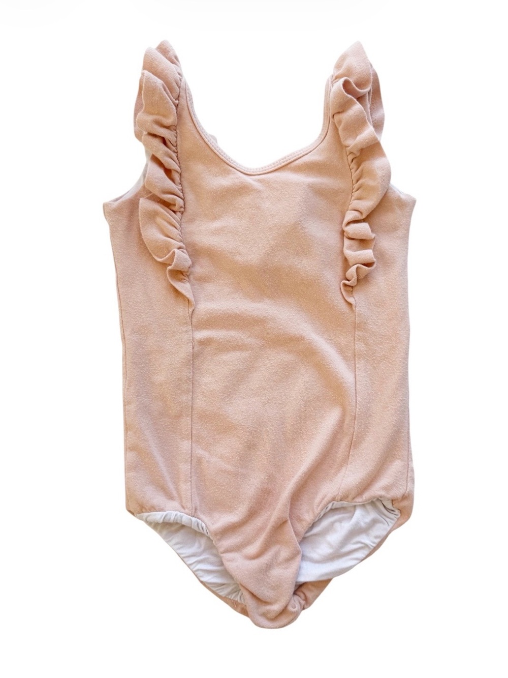 Remie Girl Ruffle Leotard Size 4/5 Peach